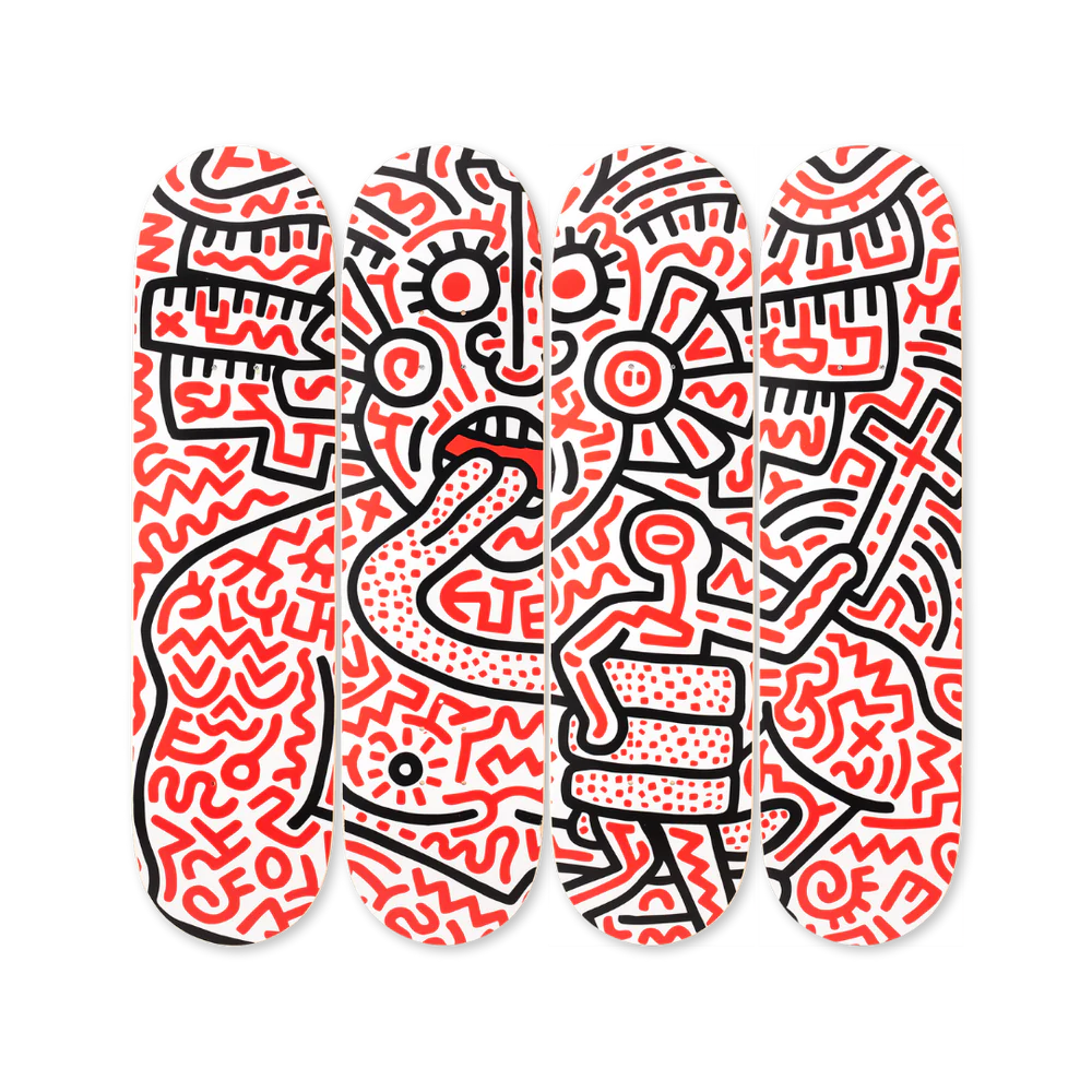 Keith Haring Man and Medusa Set