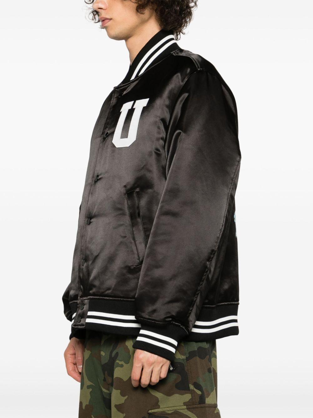 Graphic-Print Bomber Jacket