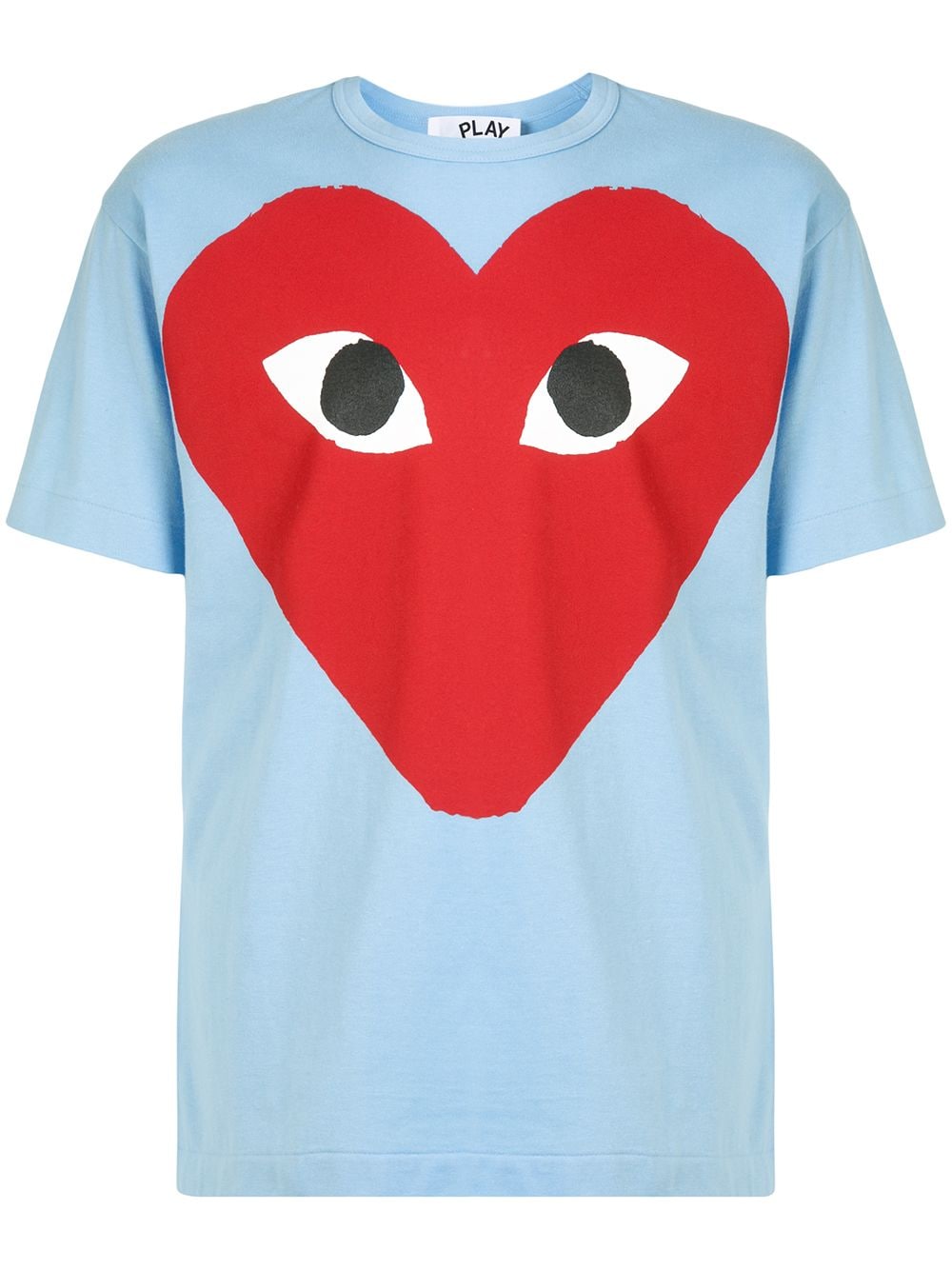 Heart Print Crewneck T-Shirt