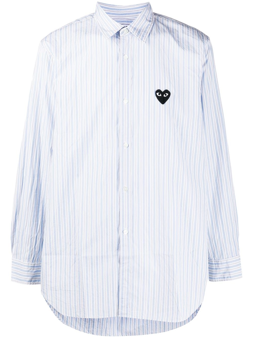 Striped Heart-Logo Shirt