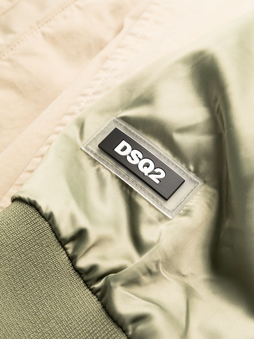 Contrast-Sleeve Single-Breasted Coat