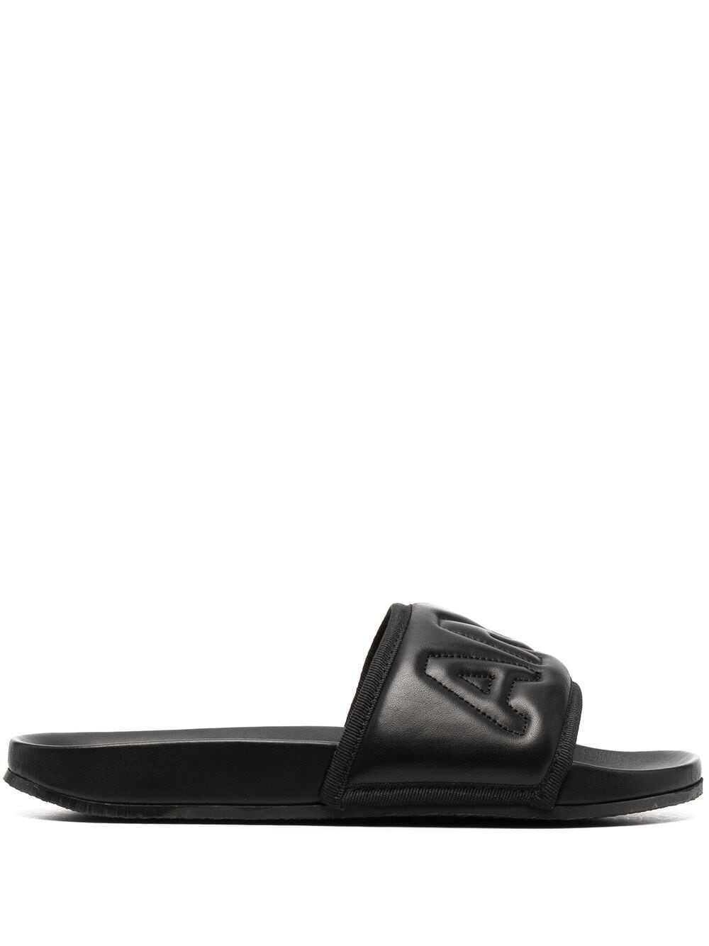 Padded Leather Slides