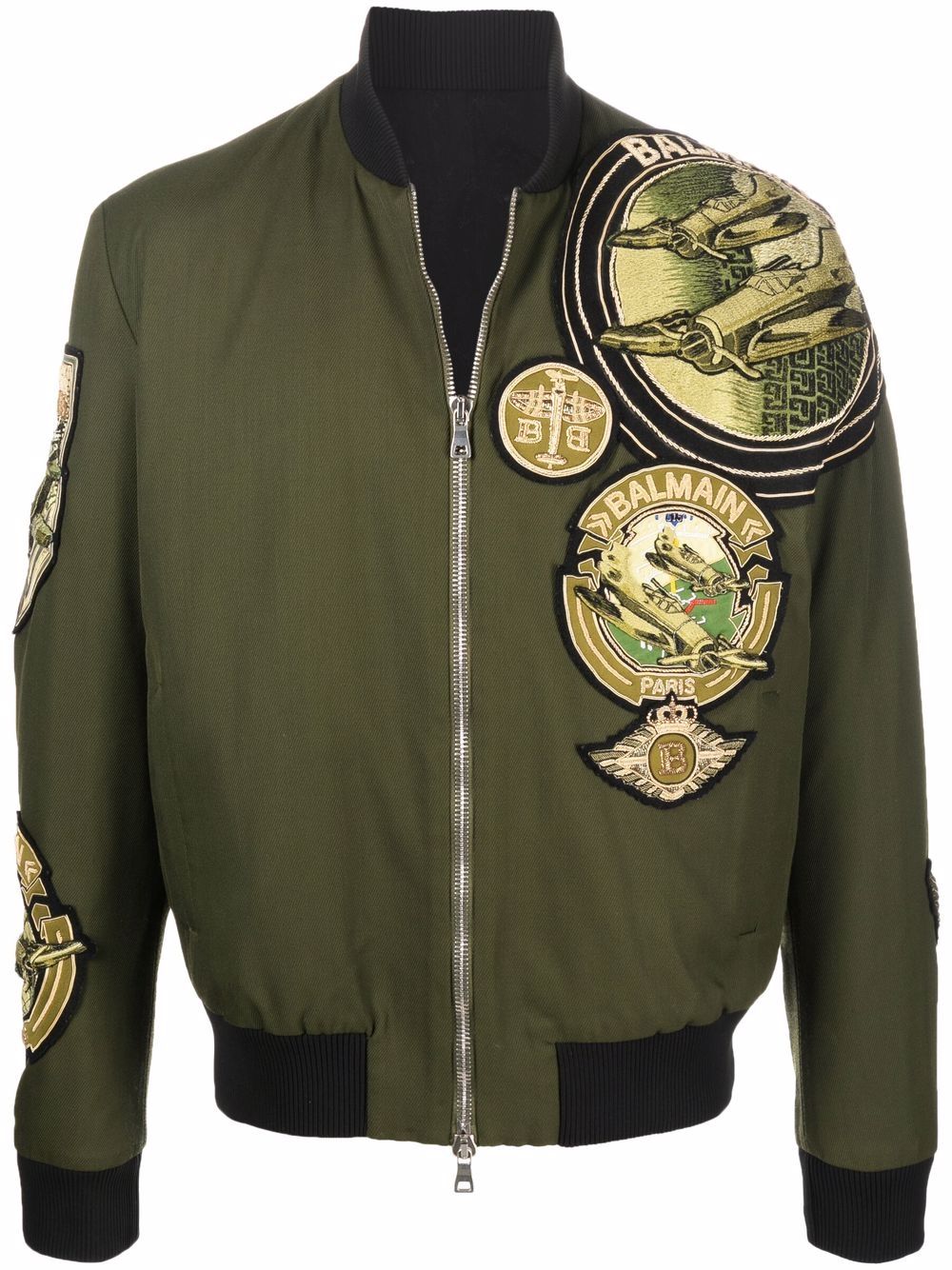 Multi-Badge Aviator Jacket