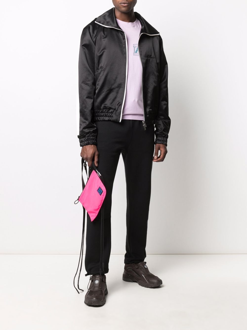 Sateen Zipped Track Jacket