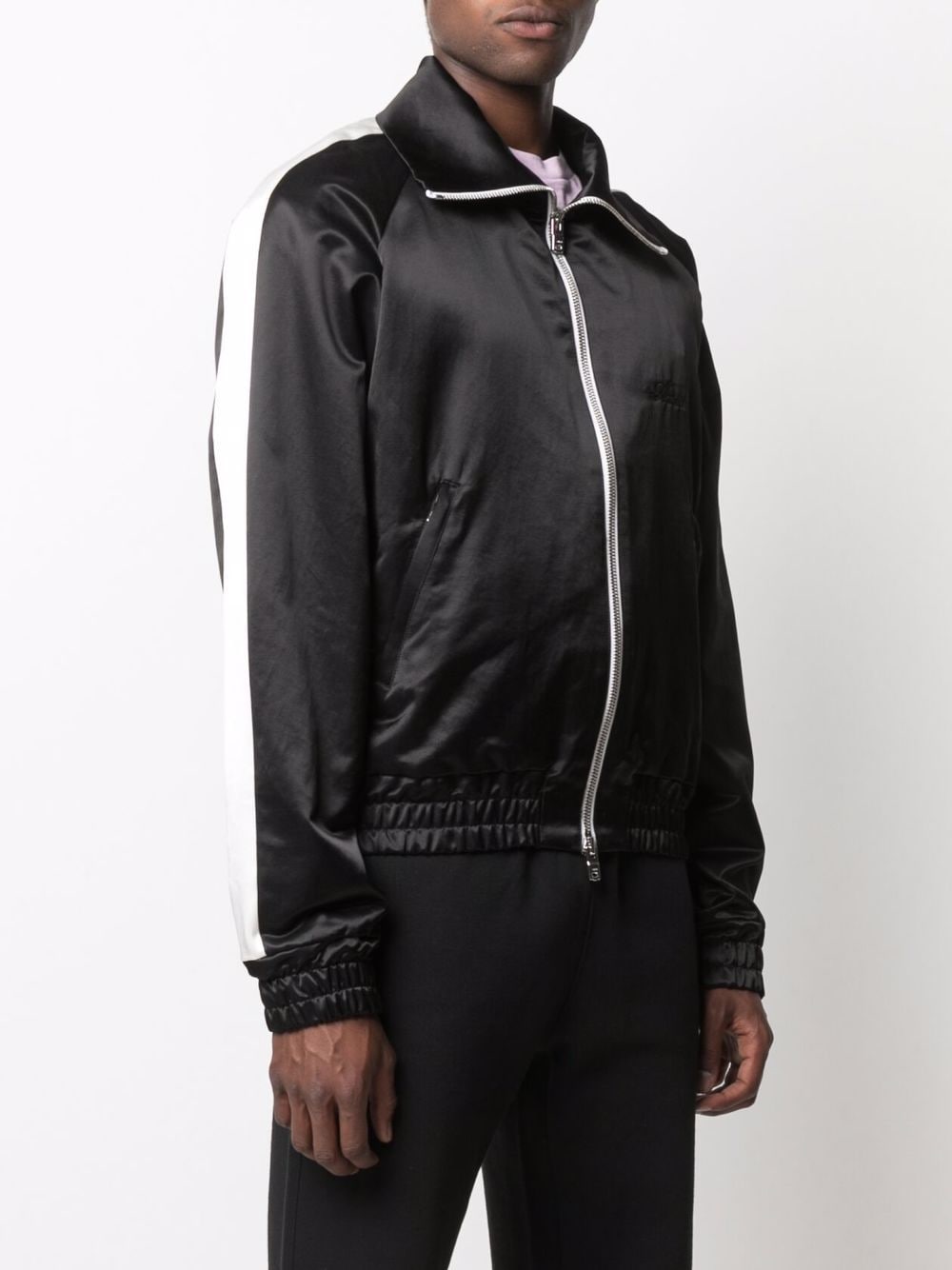 Sateen Zipped Track Jacket
