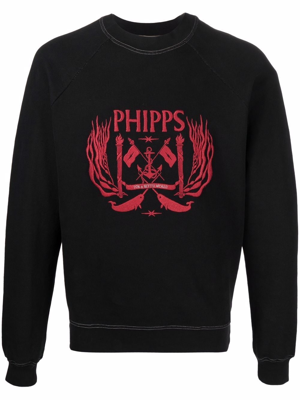 Embroidered-Logo Crewneck Sweatshirt