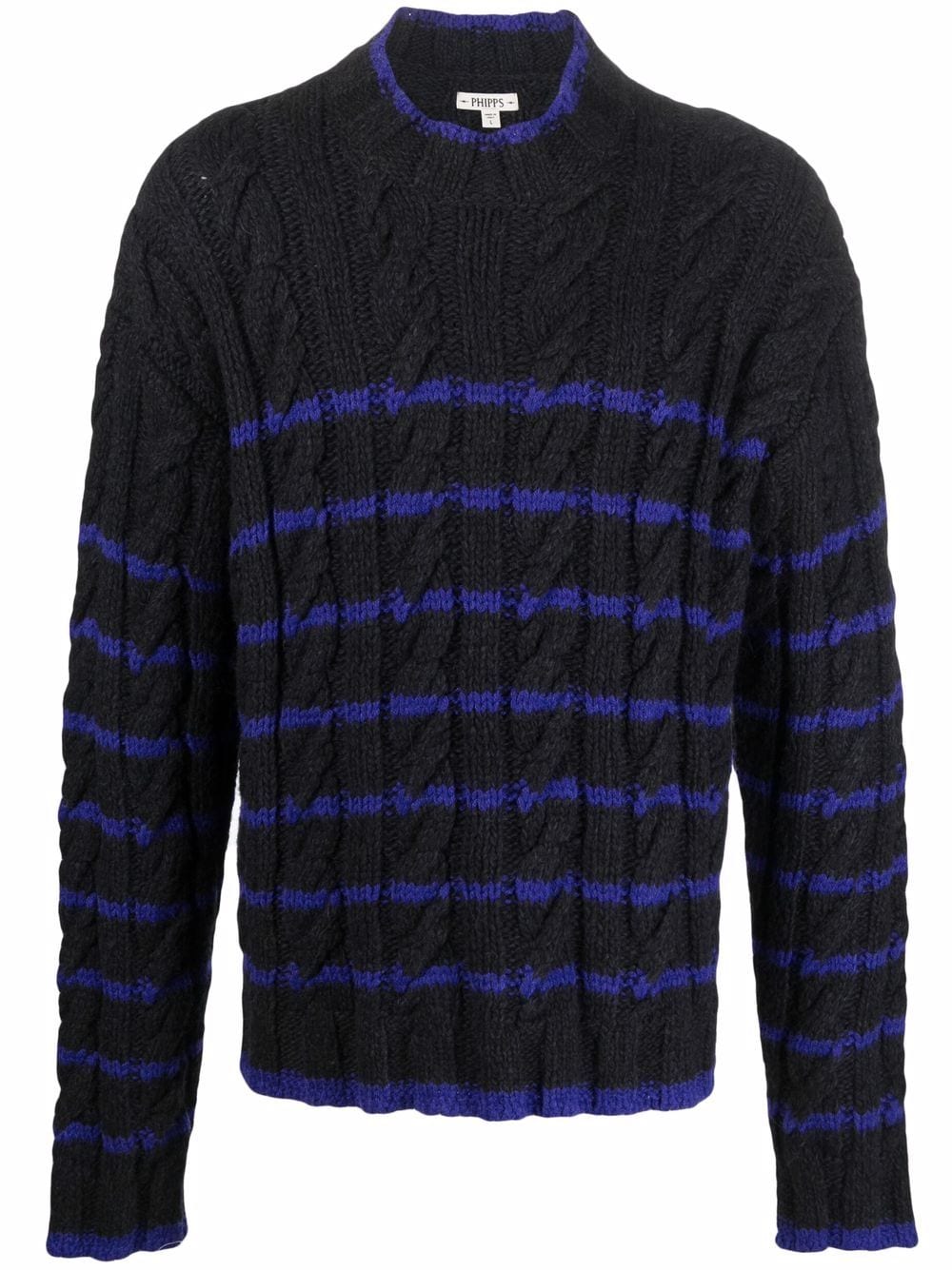 Striped Cable Knit Jumper