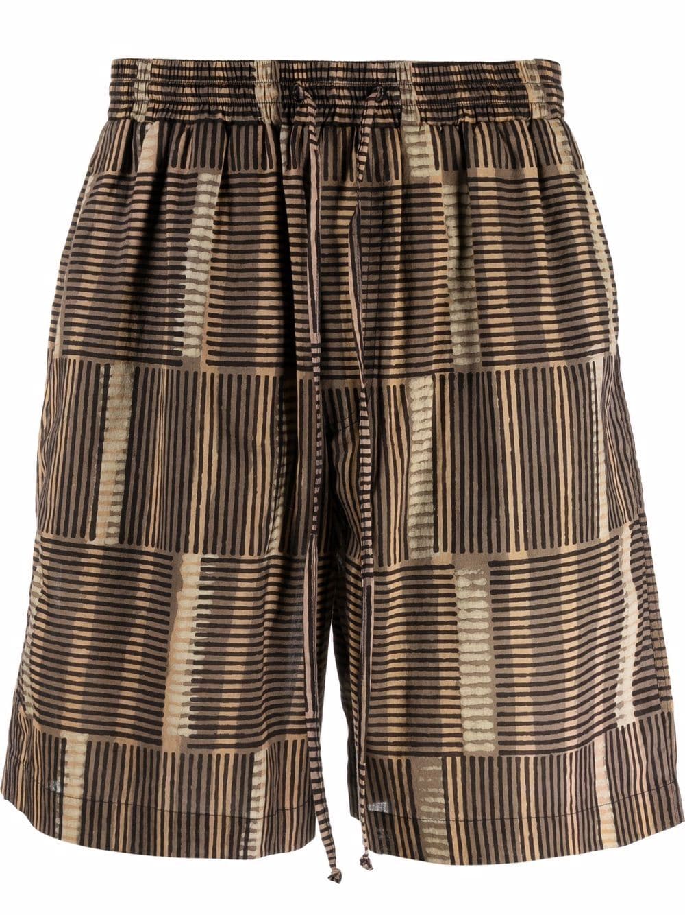 Striped Elasticated Shorts