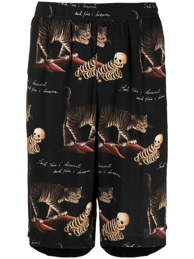 Dreamt Motif-Print Bermuda Shorts
