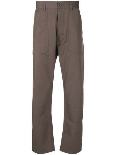 High-Rise Straight-Leg Trousers