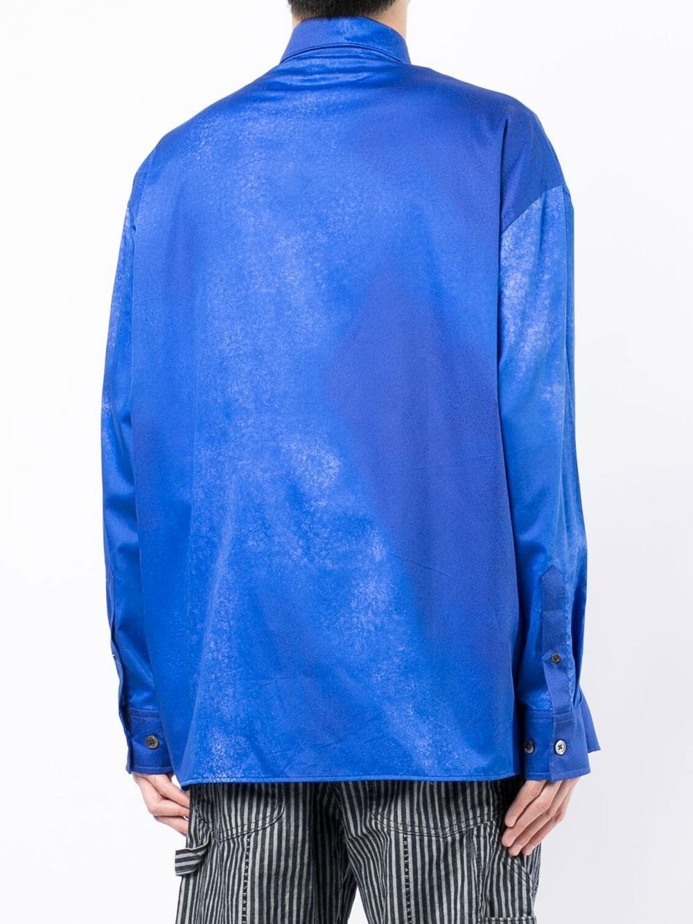 Spray-Effect Satin Shirt