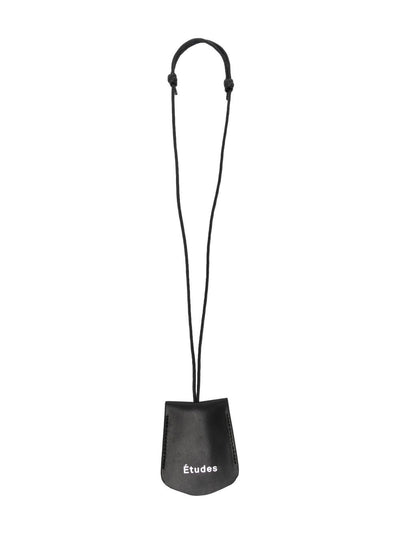 Logo-Print Leather Pouch