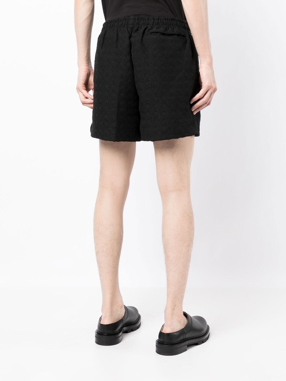 Check-Jacquard Elasticated Shorts