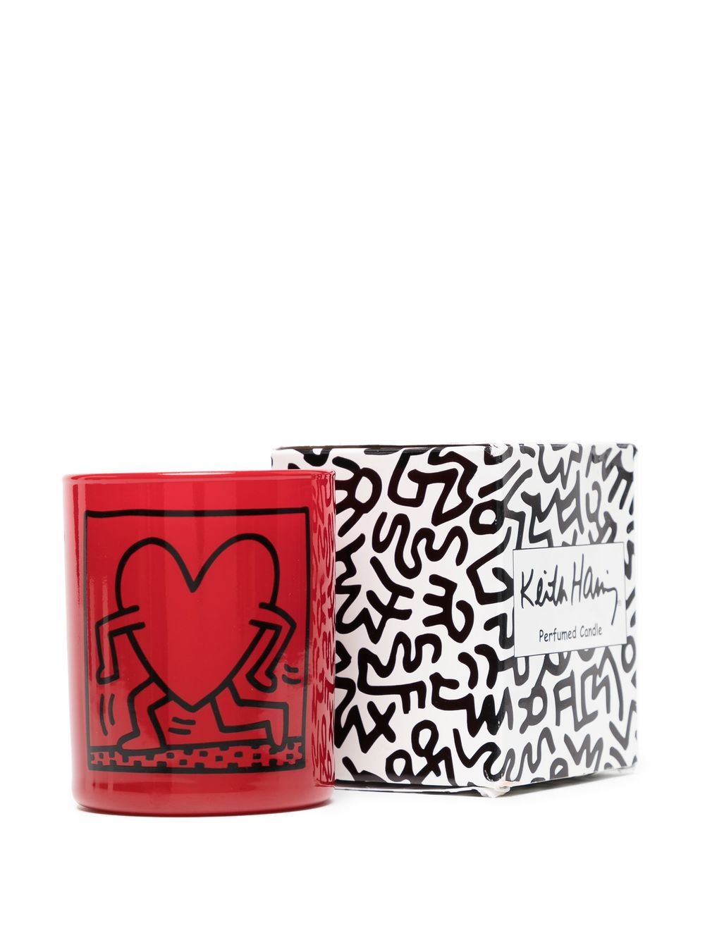 Keith Haring Running Heart Candle