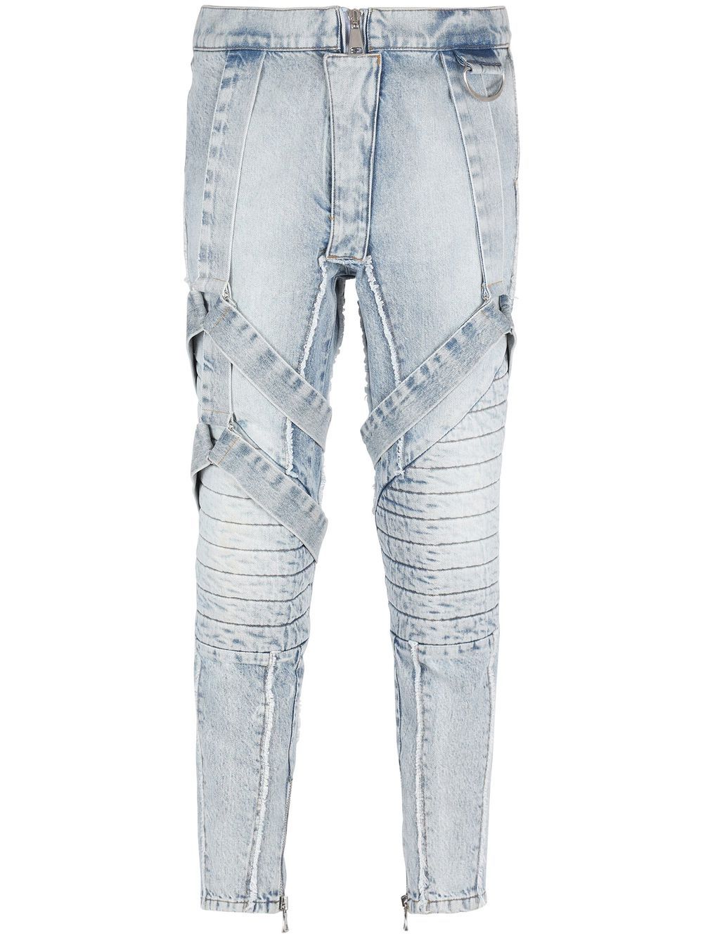 Slim-Fit Strap Jeans