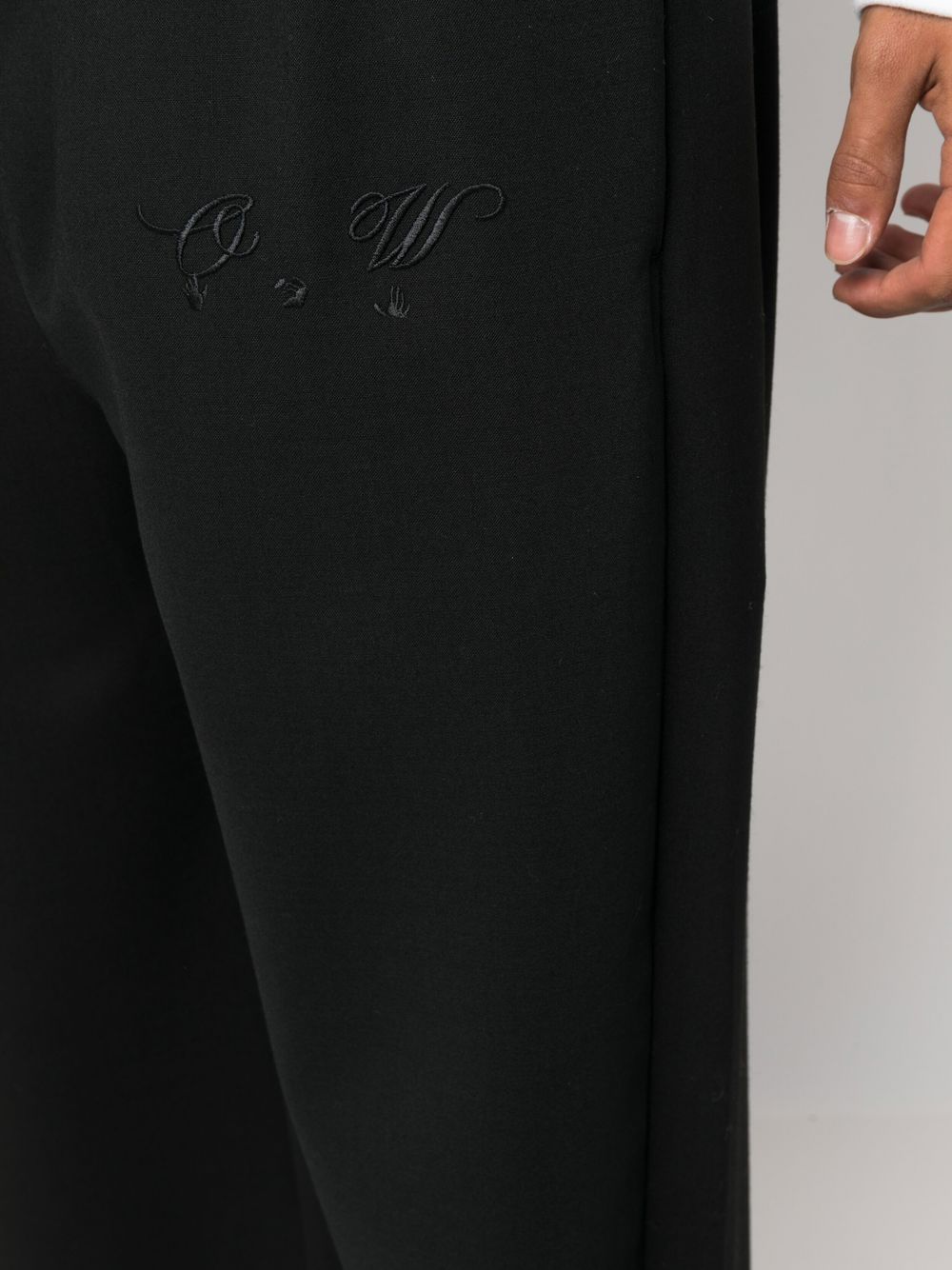 Embroidered Logo Straight-Leg Sweatpants