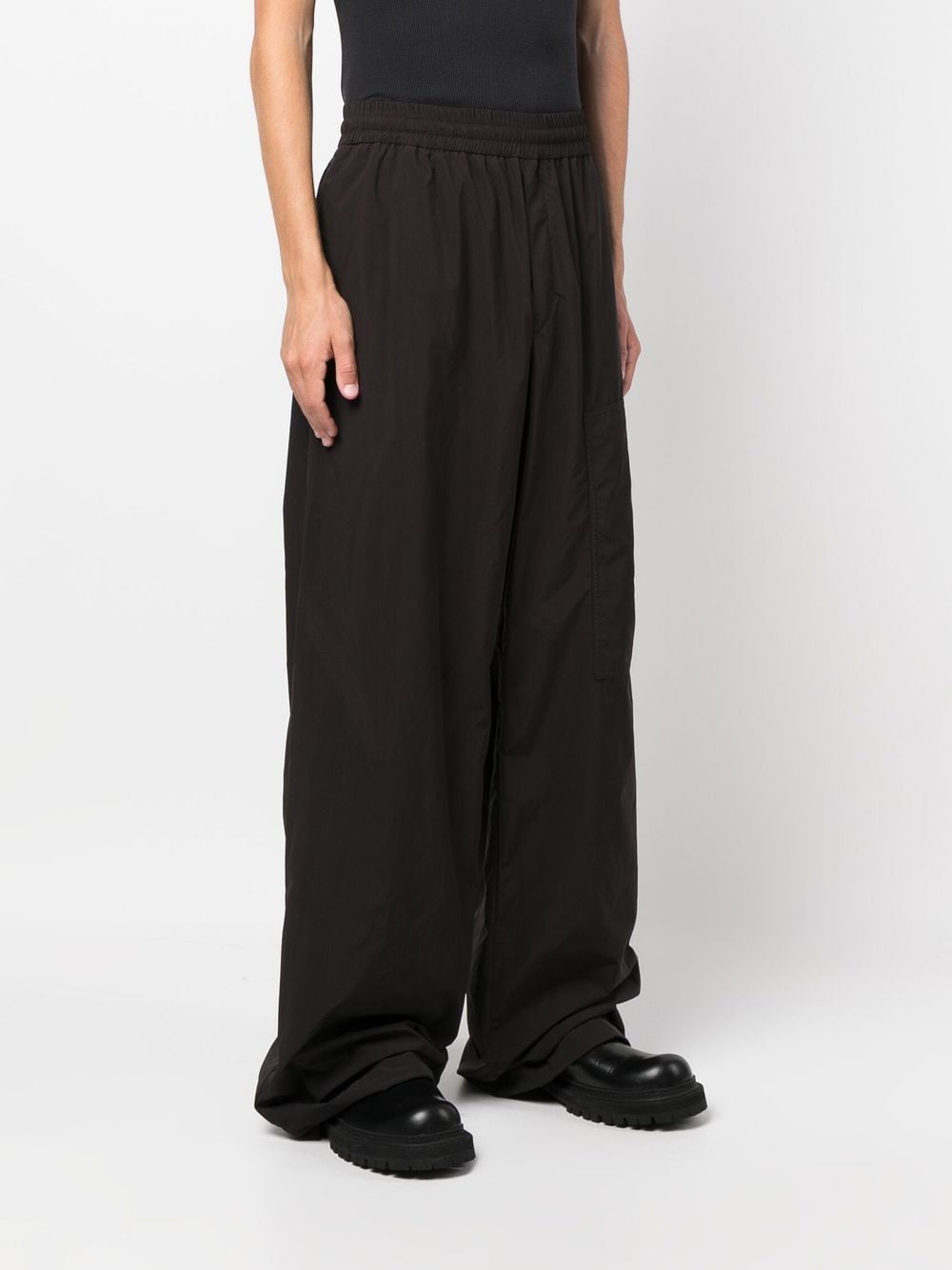 Logo Patch Wide-Leg Trousers