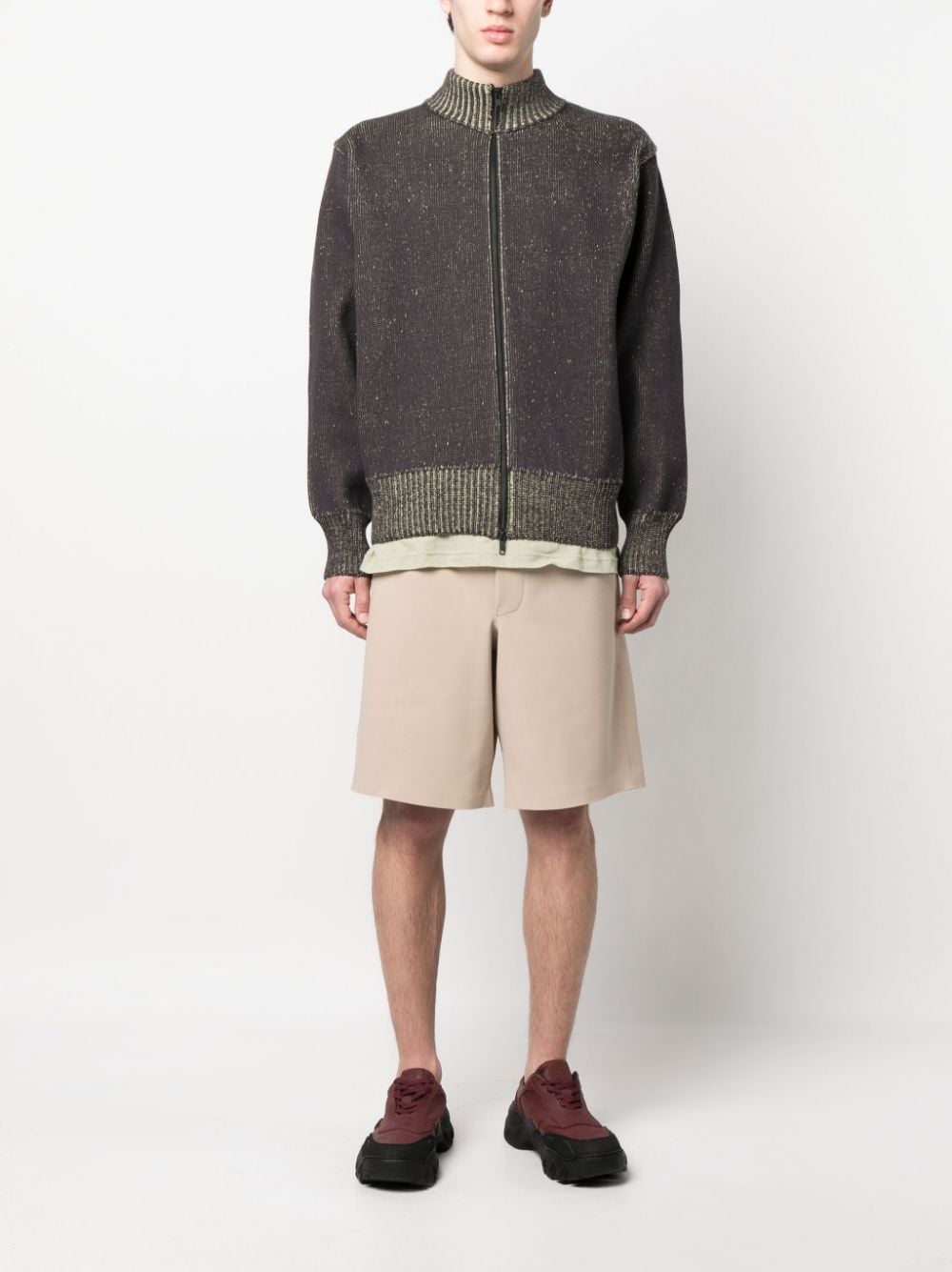 Elasticated-Waistband Shorts