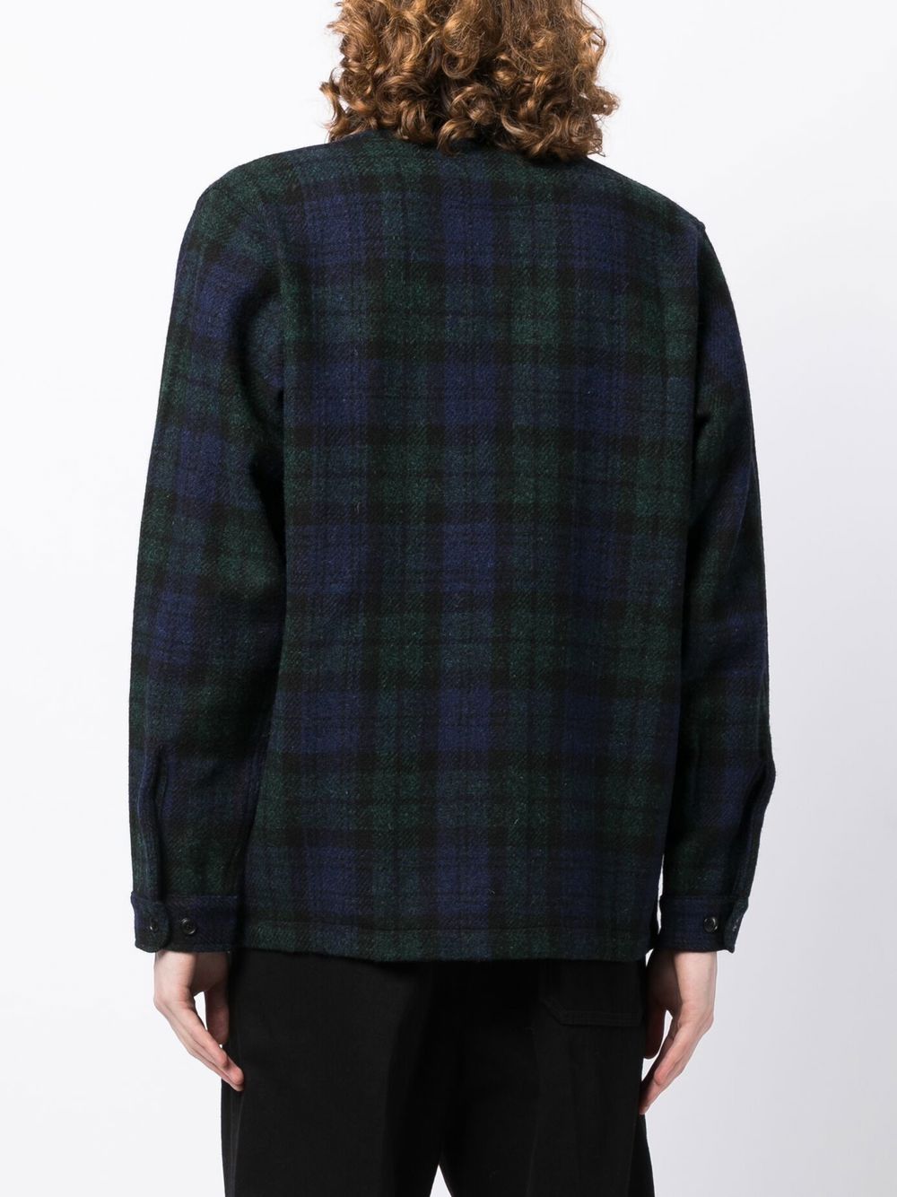 Tartan Front-Tie Jacket