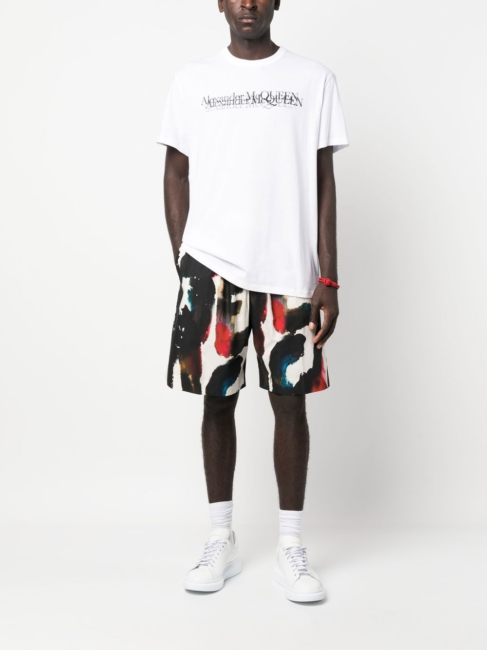 Logo-Print Straight-Leg Shorts