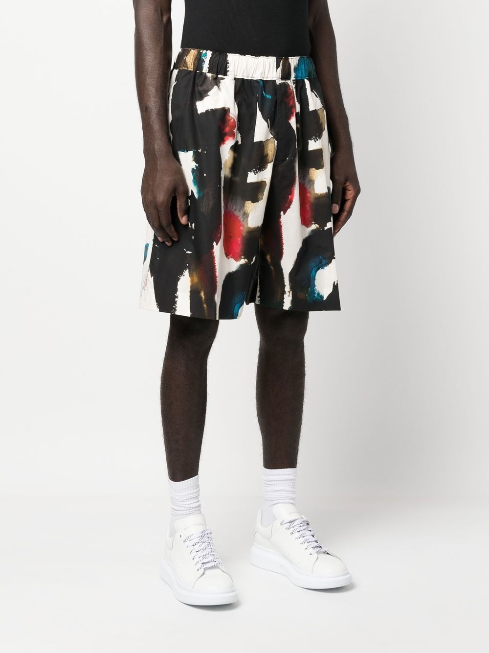 Logo-Print Straight-Leg Shorts