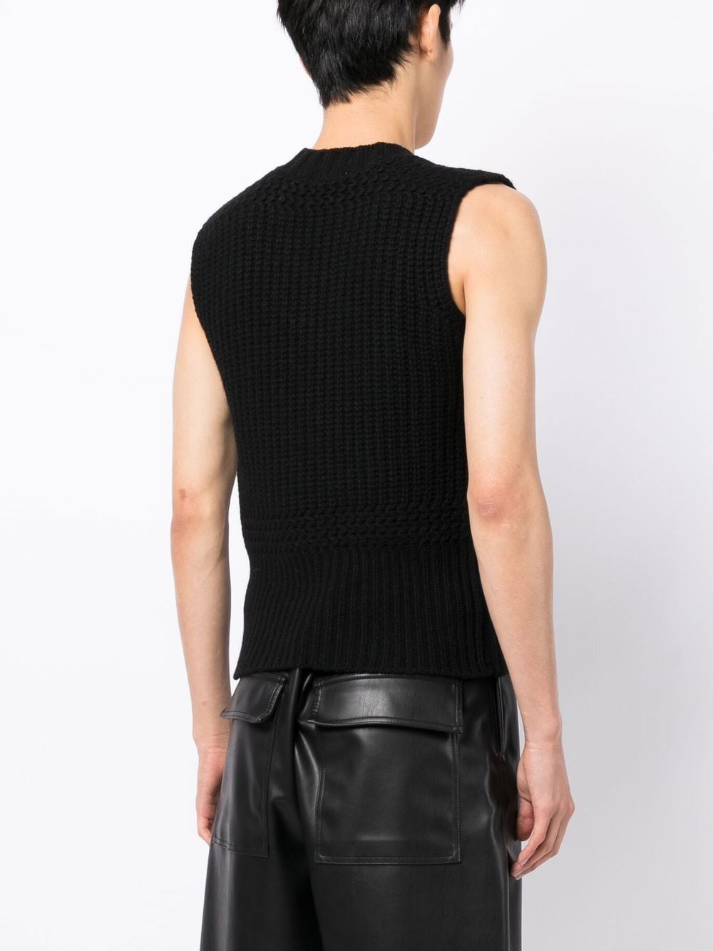 Sleeveless V-Neck Jumper
