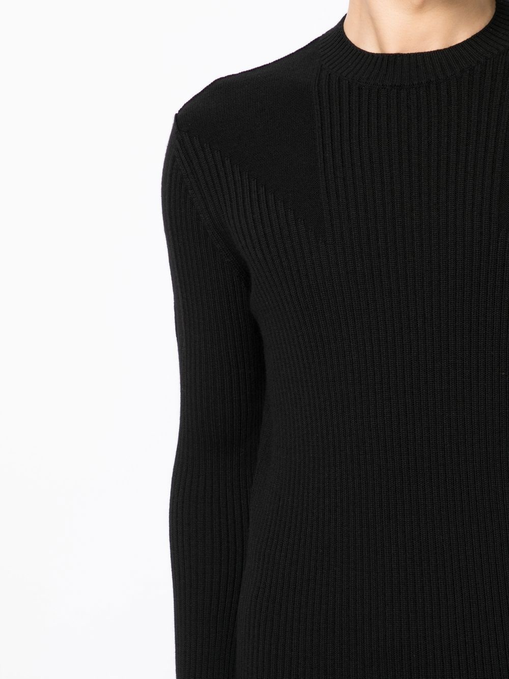 Ribbed Panel Jumper