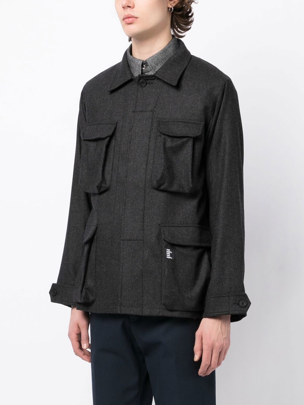Long-Sleeve Cargo Jacket