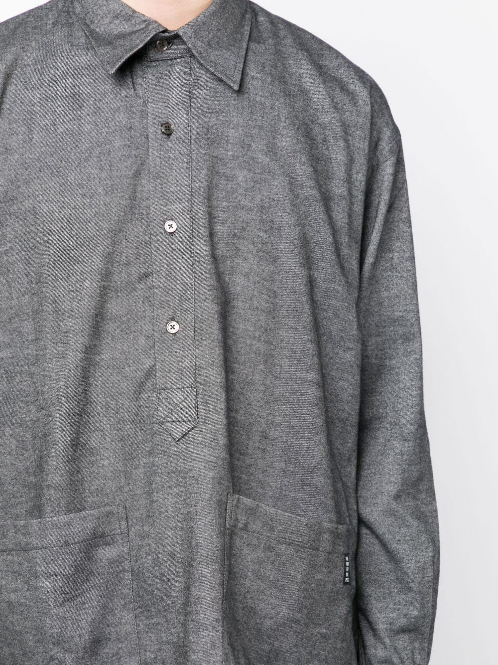 Button Placket Long-Sleeve Shirt