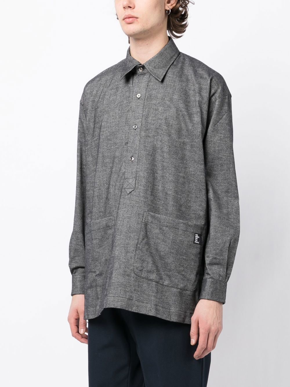 Button Placket Long-Sleeve Shirt