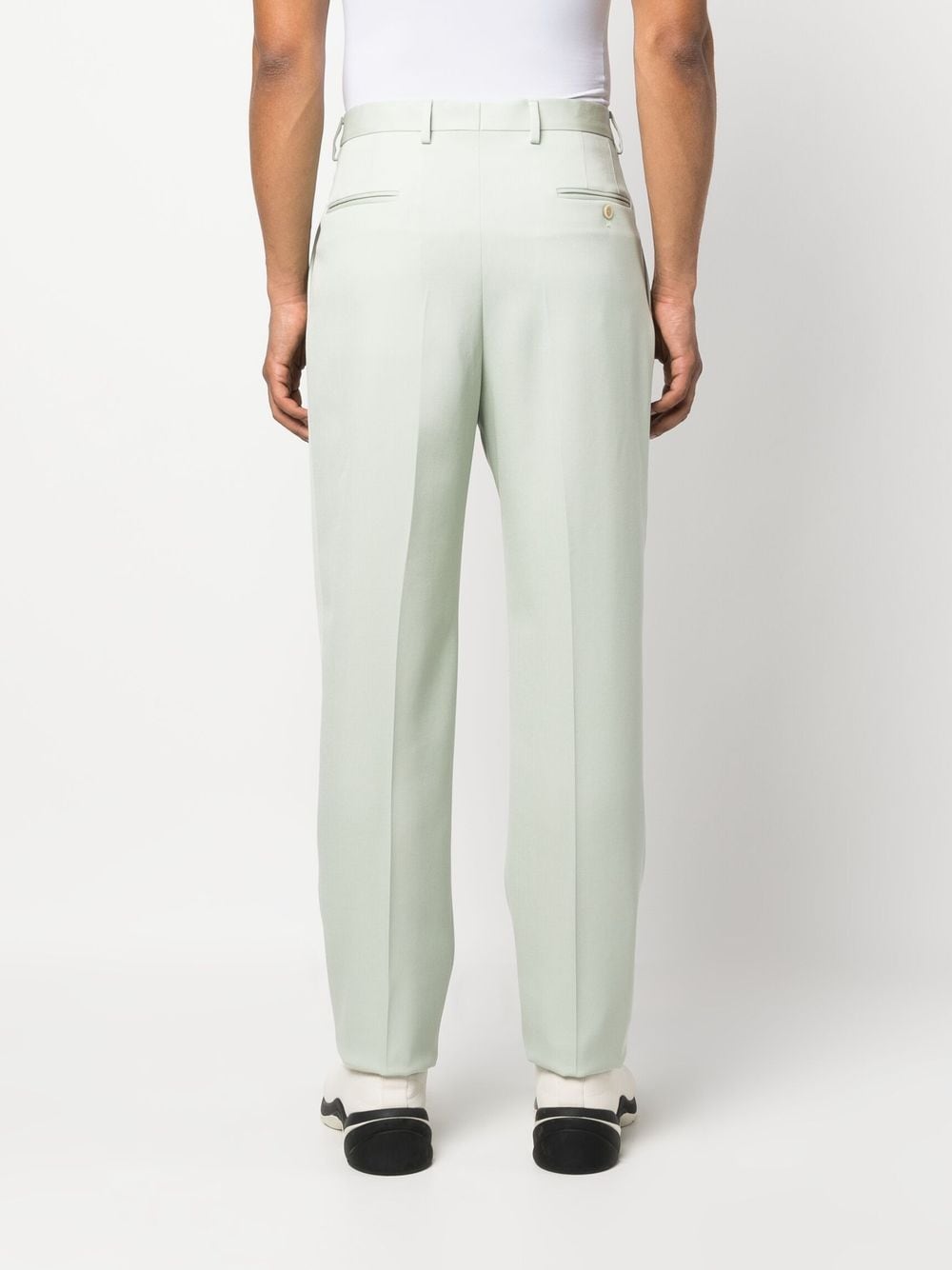 Pressed-Crease Tailored Trousers