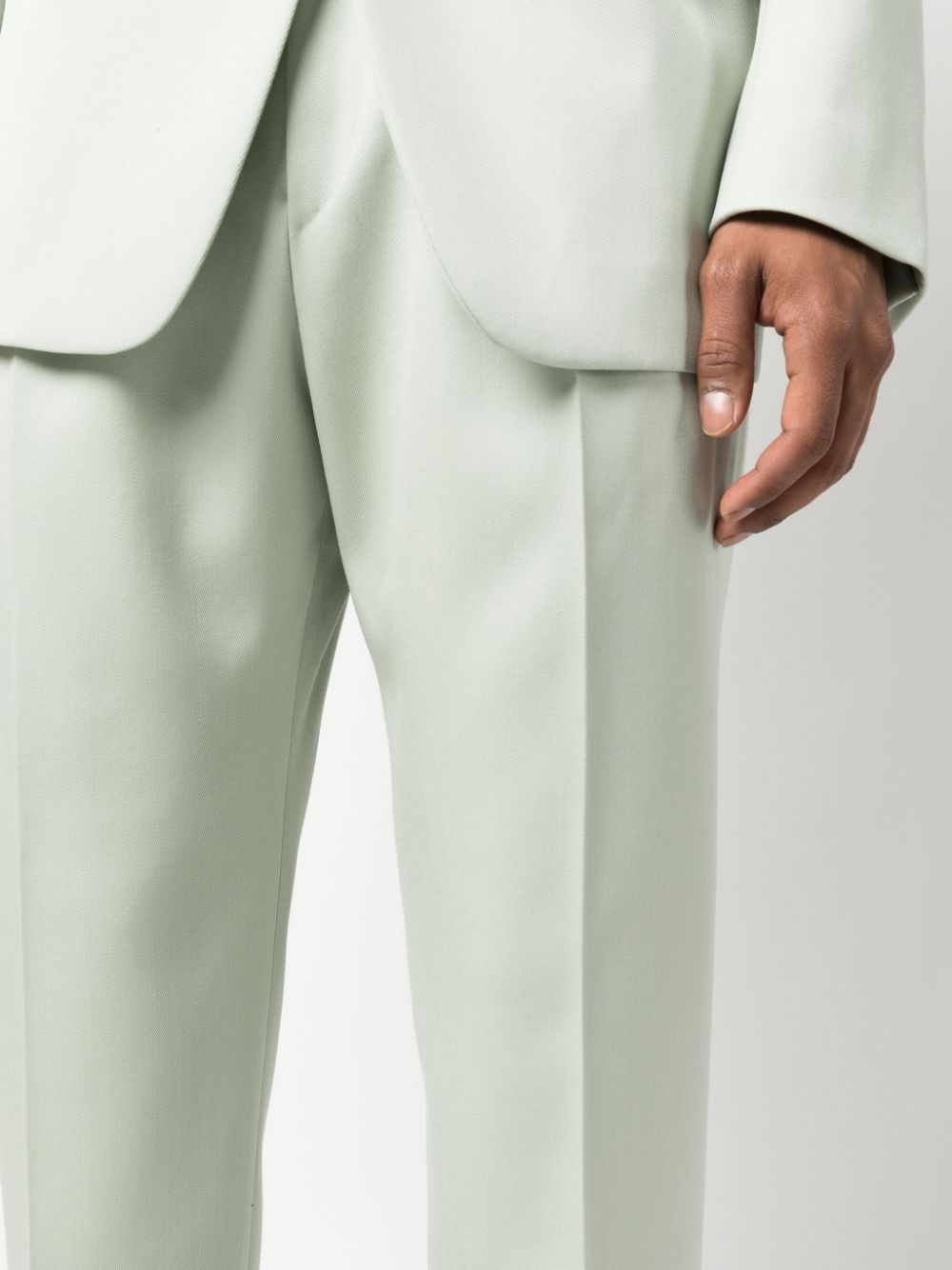 Pressed-Crease Tailored Trousers