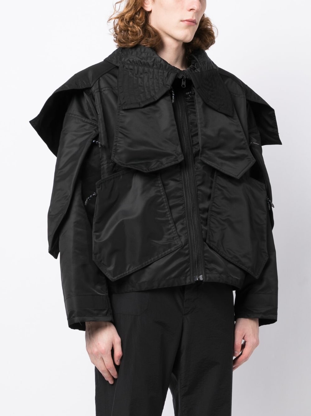 Oversize-Pointed-Pocket Jacket