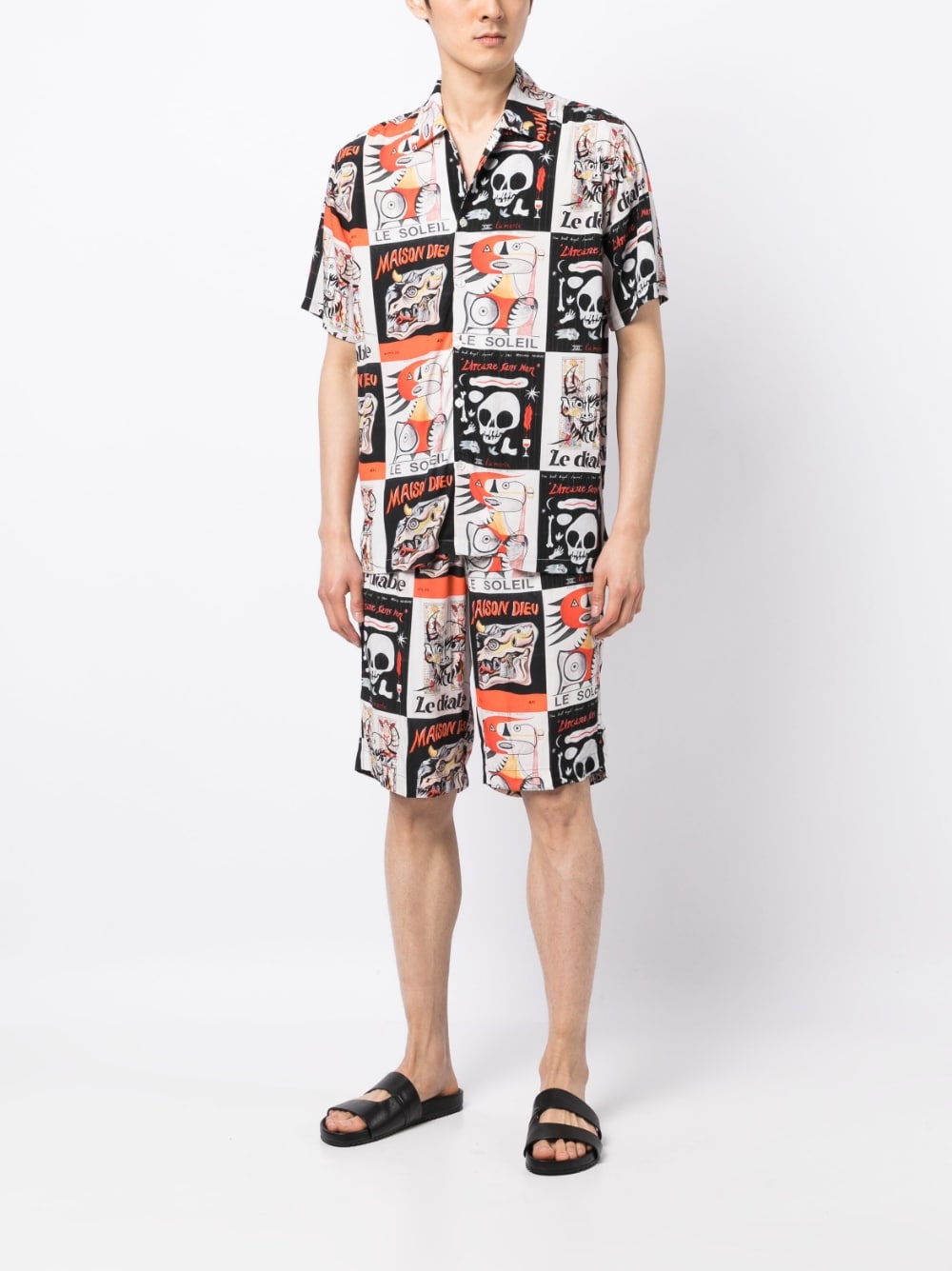 Graphic-Print Bermuda Shorts