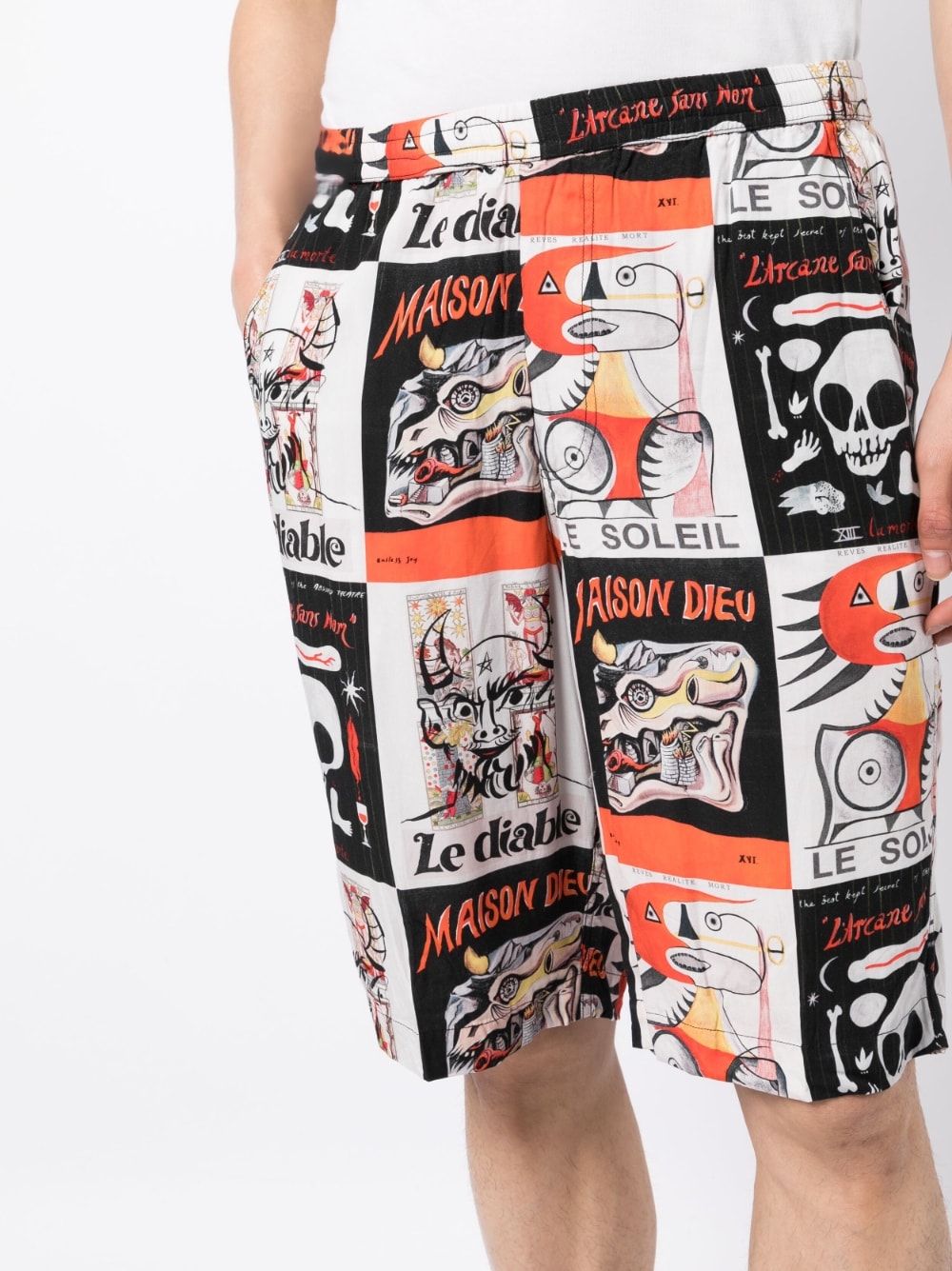 Graphic-Print Bermuda Shorts