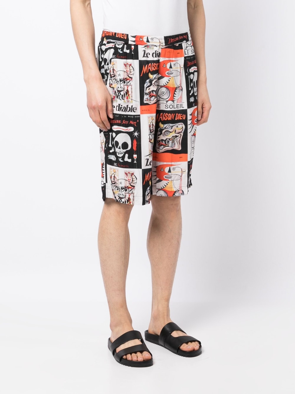Graphic-Print Bermuda Shorts