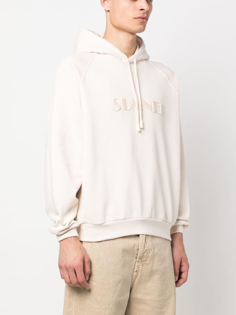 Embroidered-Logo Cotton Hoodie