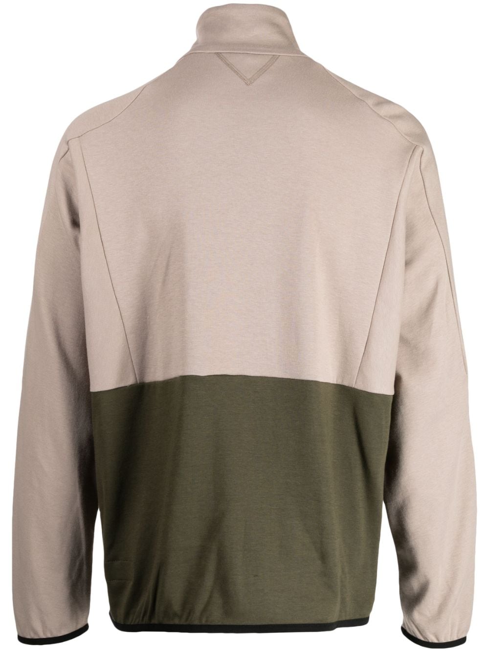 Two-Tone High-Neck Sweater
