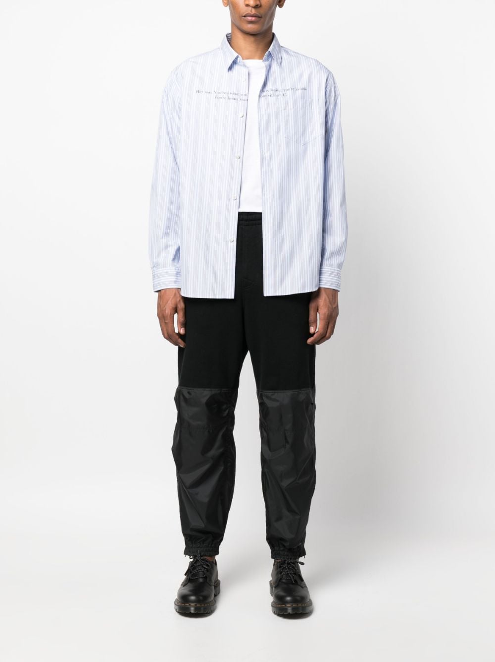 Elastic-Waist Panelled Track Pants