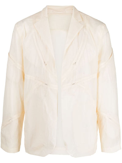 Multiple-Zipper Detail Blazer