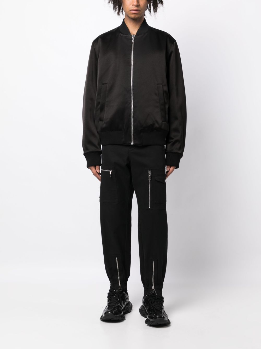 Reversible Graphic-Print Bomber Jacket