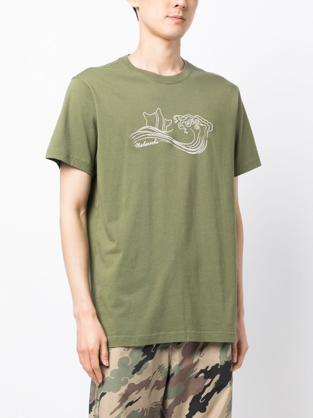 Songkran Embroidered Cotton T-Shirt