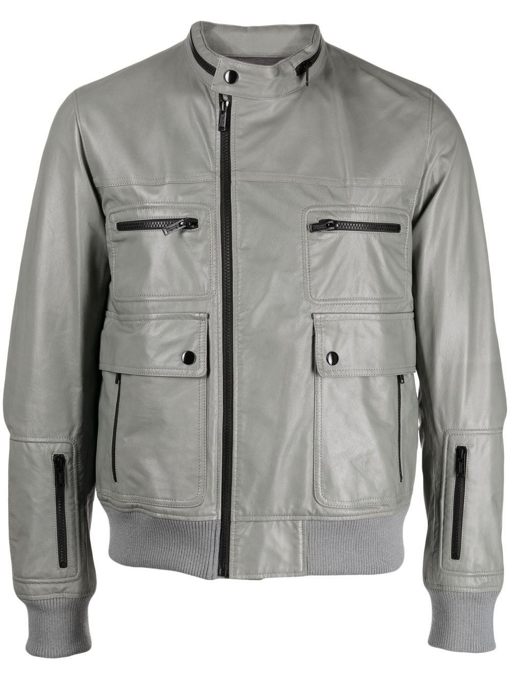 Zip-Up Biker Jacket