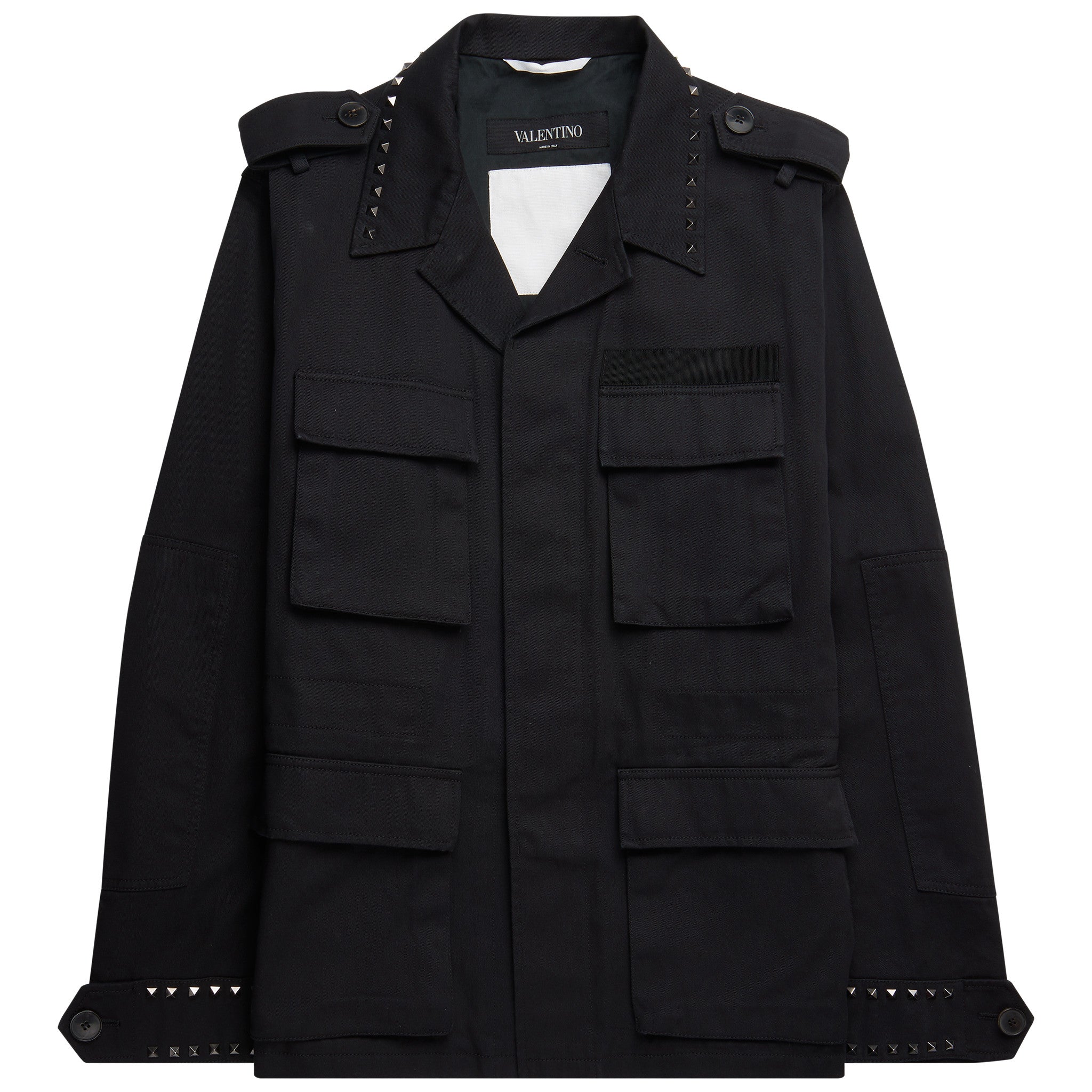 Valentino Rockstud Military Black Jacket