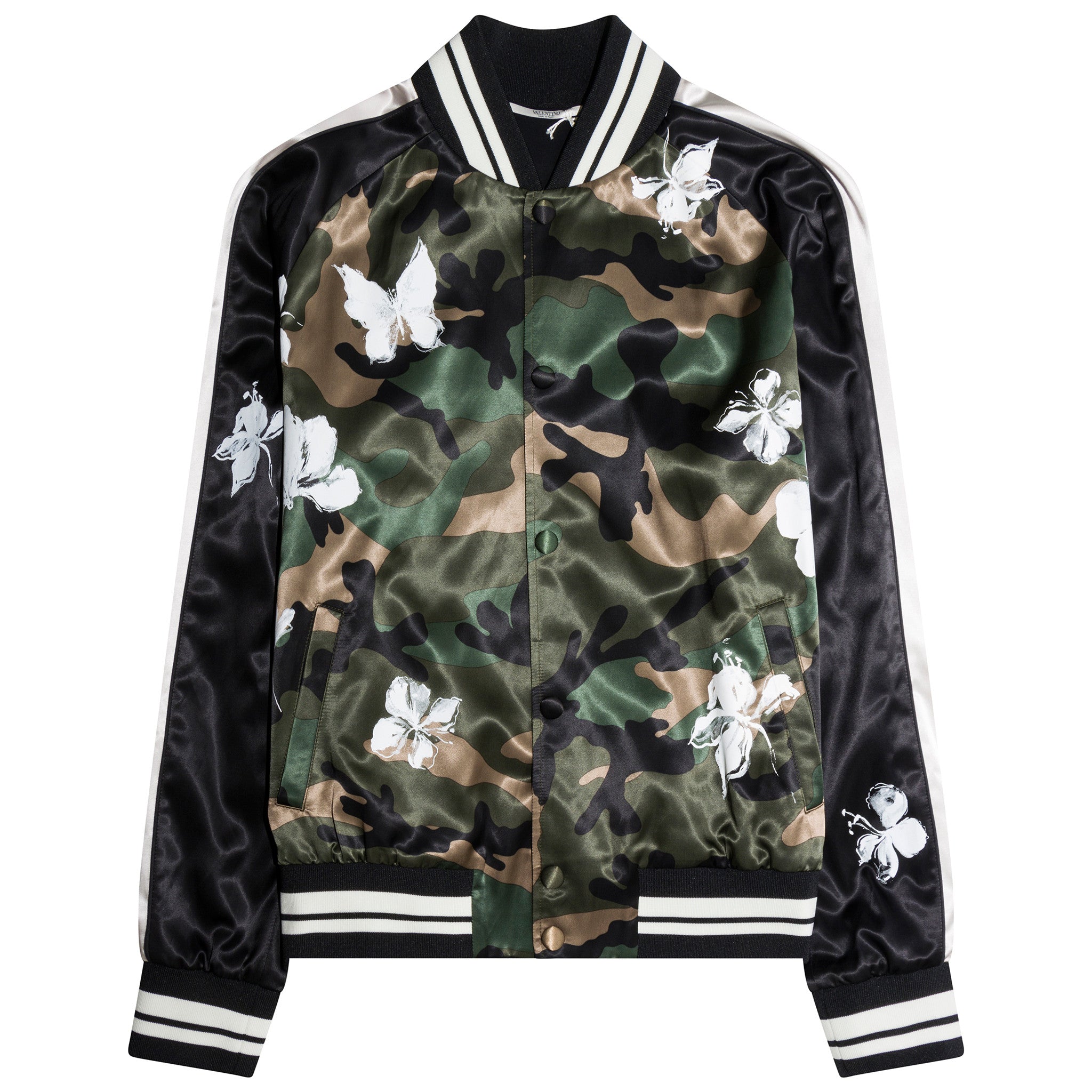 Valentino Butterfly Bomber Jacket Camo